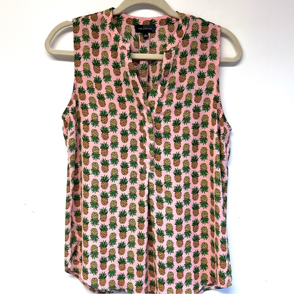 The Limited Pineapples 🍍 Sleeveless Blouse Small Peach - Picture 2 of 7